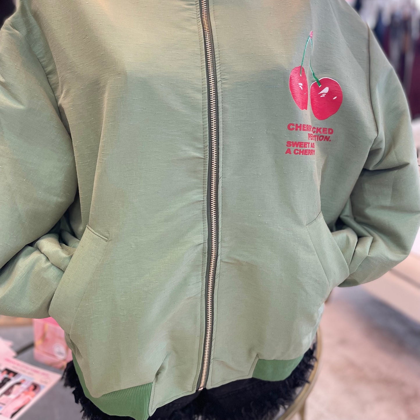Blouson kaki femme